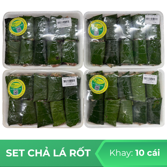 Set khay chả lá rốt - khay 10 cái