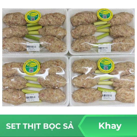 Set thịt bọc sả - Khay
