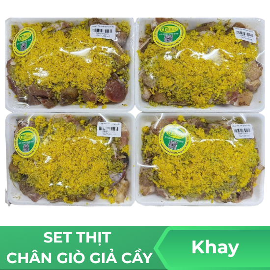 Set Thịt chân giò giả cầy - Khay
