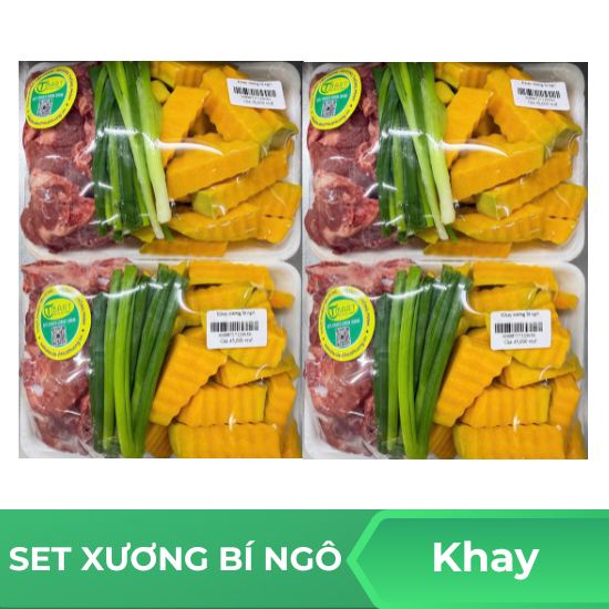 Set Xương bí ngô - Khay