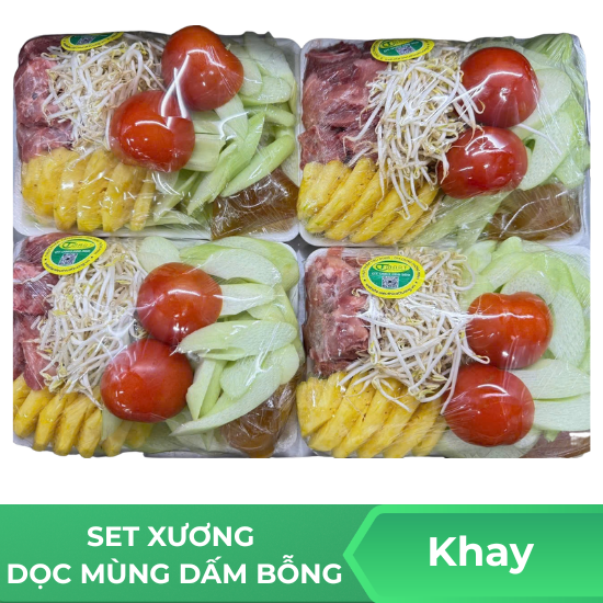 Set Xương dọc mùng dấm bỗng - Khay