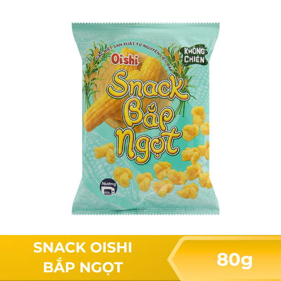 Snack Oishi bắp ngọt  - 80g