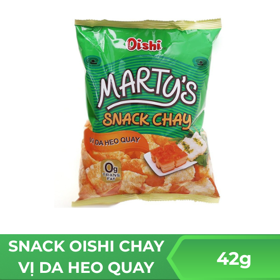 Snack oishi chay vị da heo quay  - 42g