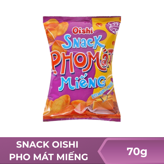 Snack Oishi pho mát miếng - 70g