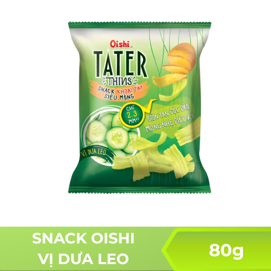 Snack Oishi vị dưa leo - 80g
