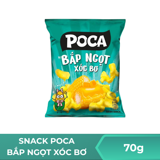 Snack Poca  bắp ngọt xóc bơ - 70g