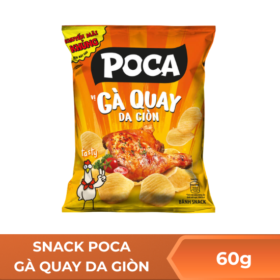 Snack Poca gà quay da giòn - 60g