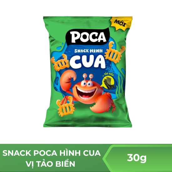Snack Poca hình cua vị tảo biển  - 30g