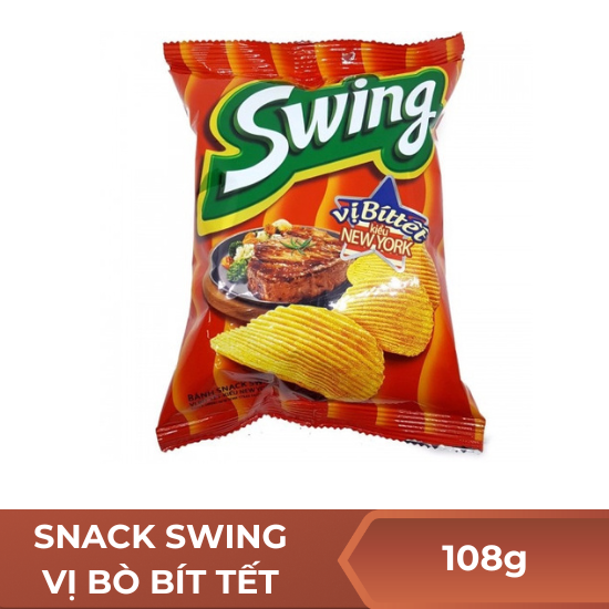 Snack swing vị Bò bít tết - 108g  