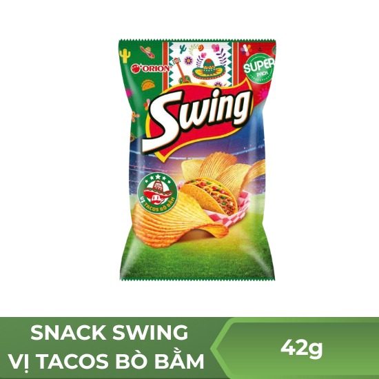Snack  swing vị tacos bò bằm - 42g
