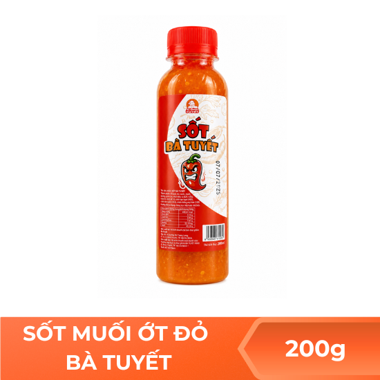 Sốt muối ớt đỏ bà Tuyết - 200g