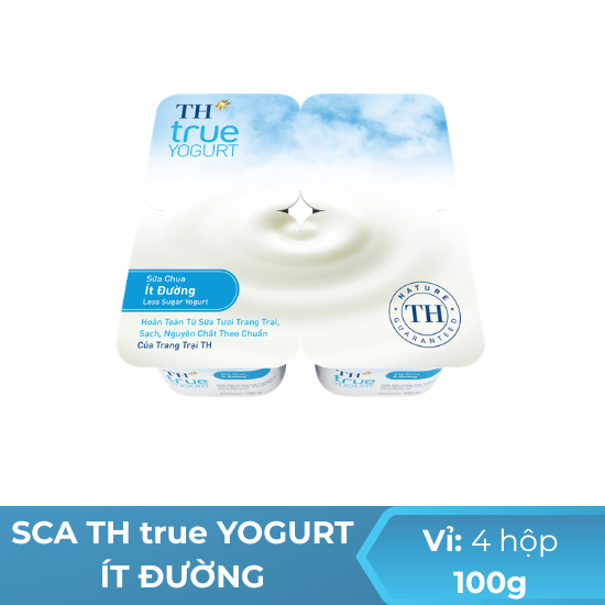 Sữa Chua Ăn TH true YOGURT ít đường - 100g