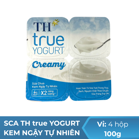 Sữa Chua Ăn TH true YOGURT kem ngậy tự nhiên- 100g