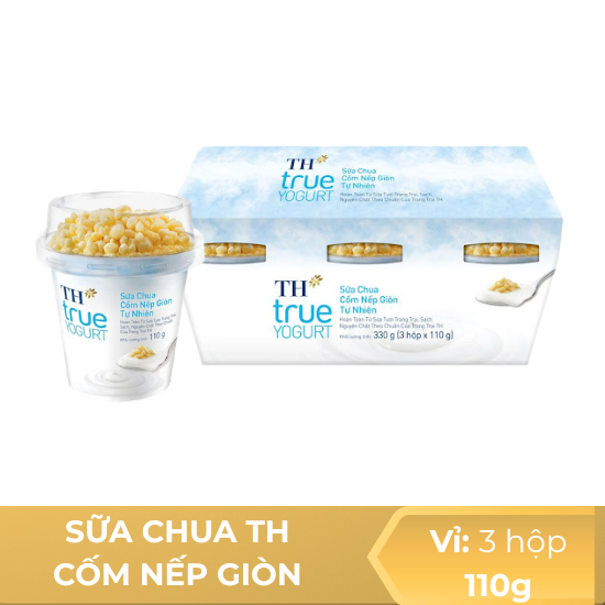 Sữa chua cốm nếp giònTH  - 110g