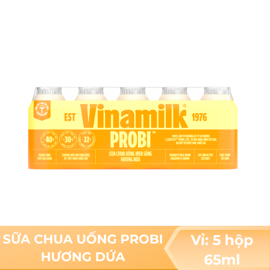 Sữa chua uống probi hương dứa - 65 ml