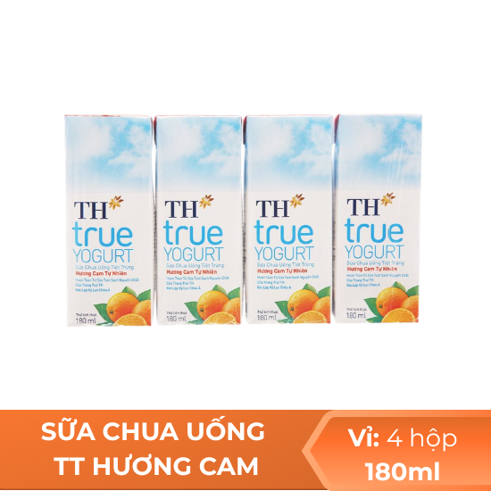 Sữa Chua uống Thanh Trùng hương cam TH - 180ml