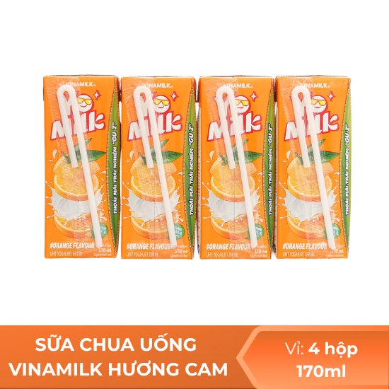 Sữa chua uống vinamilk hương cam - 170ml