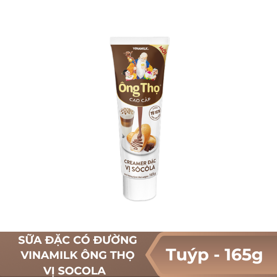 Sữa đặc có đường Vinamilk Ông Thọ socola - tuýp 165g