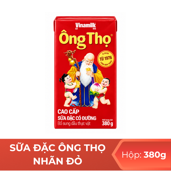 Sữa đặc có đường Ông Thọ nhãn đỏ - Hộp 380g