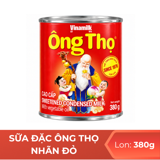 Sữa đặc có đường Ông Thọ nhãn đỏ - lon 380g