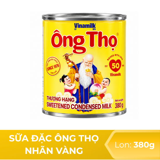 Sữa đặc có đường Ông Thọ nhãn vàng - lon 380g