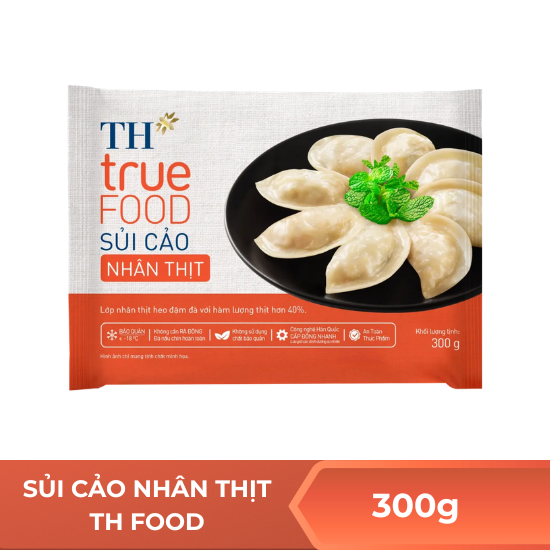 Sủi cảo nhân thịt TH Food - 300g
