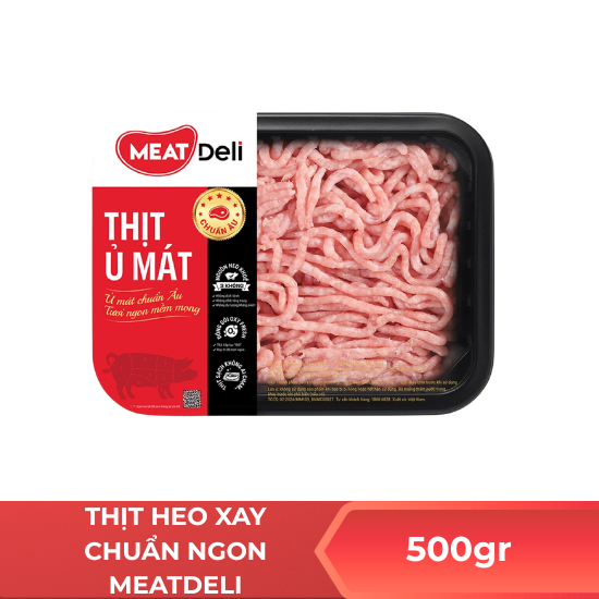 Thịt heo xay chuẩn ngon MEATdeli - 500gr 