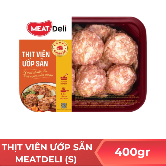 Thịt viên ướp sẵn MEATdeli (S)  - 400gr