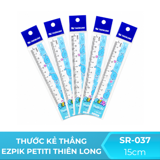 Thước thẳng 15cm Ezpik PeTiTe Thiên Long SR-037