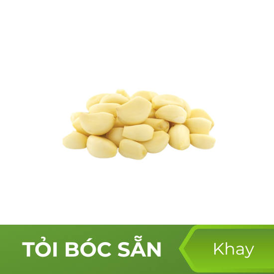 Tỏi bóc sẵn - khay