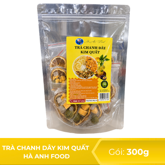 Trà chanh dây kim quất HA Food - gói 300g