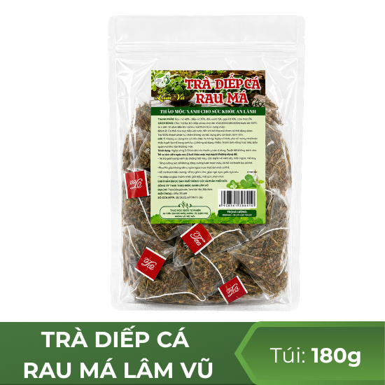 Trà diếp cá rau má Lâm Vũ - túi 180g