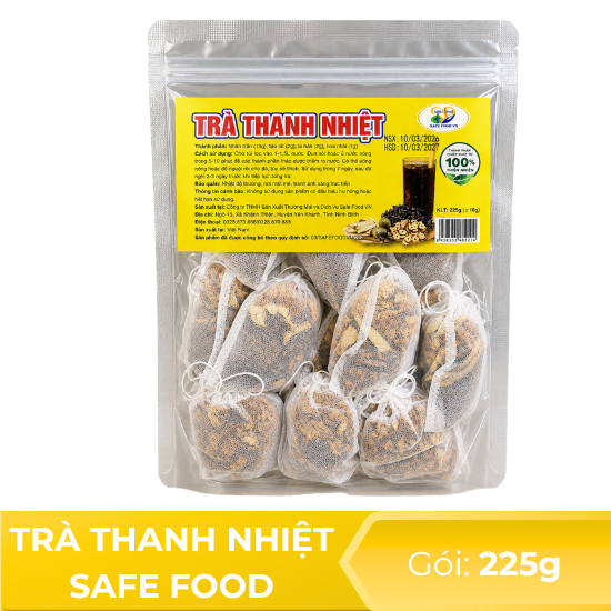 Trà thanh nhiệt safe food - gói 225g