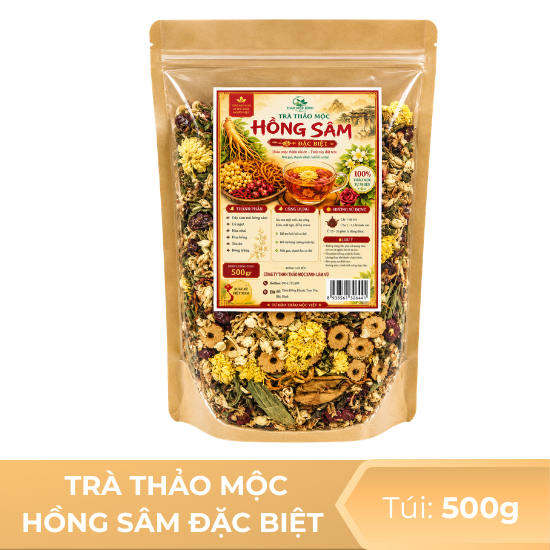Trà thảo mộc hồng sâm đặc biệt  - túi 500g