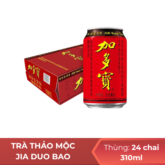 Trà thảo mộc Jia Duo Bao 310ml - thùng 24 chai