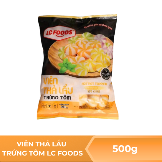 Viên thả lẩu trứng tôm - 500g 