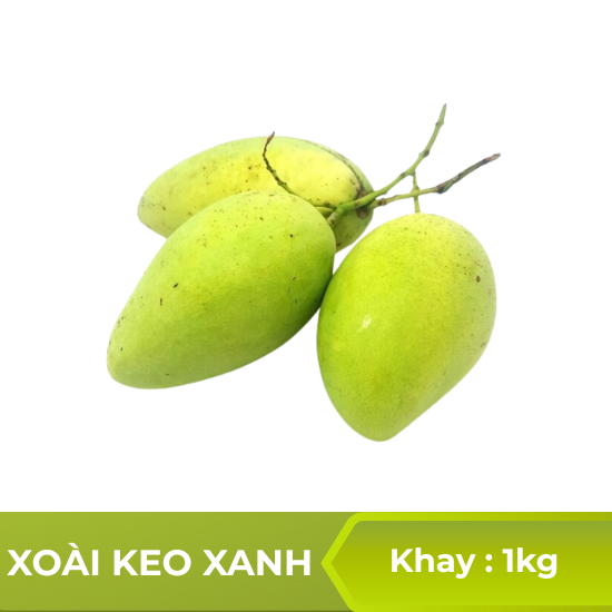 Xoài keo xanh - Khay 1kg