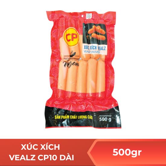 Xúc xích Vealz CP10 dài - 500g