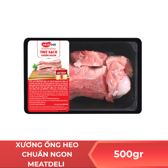 Xương ống heo chuẩn ngon MEATdeli - 500gr